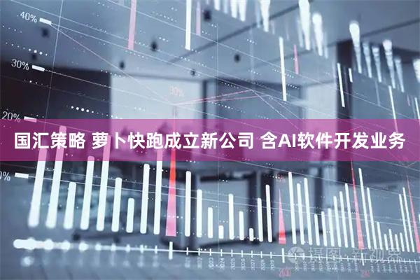 国汇策略 萝卜快跑成立新公司 含AI软件开发业务